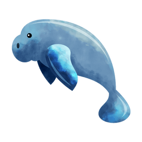 Dugong clipart