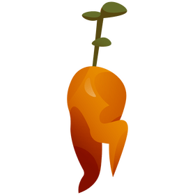 Carrot deformed clipart