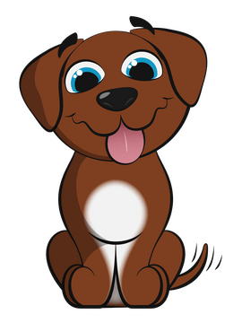 Cute dog clipart