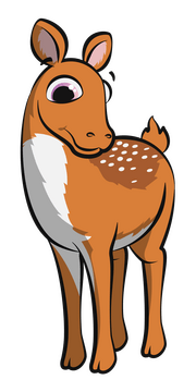 Deer cartoon clipart