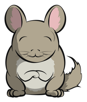 Chinchilla cartoon clipart