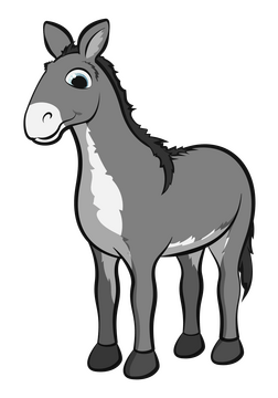Donkey cartoon clipart