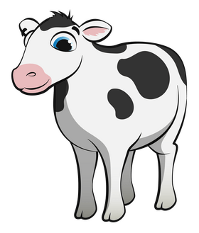 Cow cartoon clipart