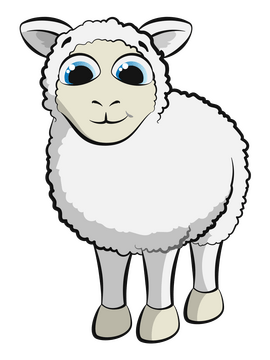Sheep cartoon clipart
