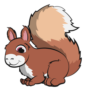 Squirrel cartoon clipart