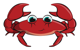 Crab cartoon clipart