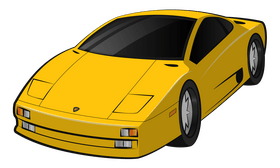 Lamborghini Diablo clipart