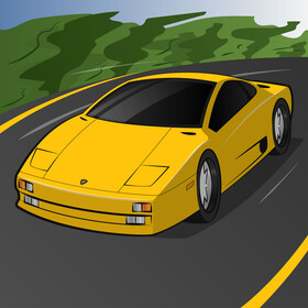 Lamborghini Diablo vector