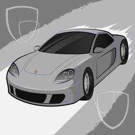 Porsche Carrera GT vector