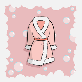 Bathrobe vector