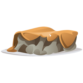 Cauliflower cheese clipart