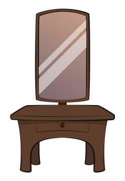 Dressing table clipart