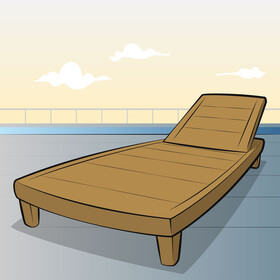 Lounge chair vector