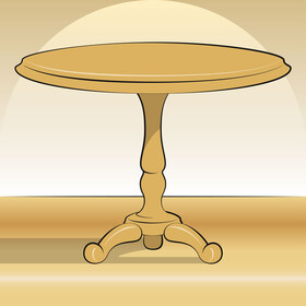 Round table vector