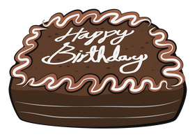 Happy birthday cake clipart
