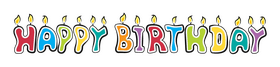 Happy birthday candles clipart