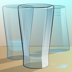 Glass vector