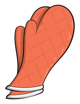 Oven mitts clipart