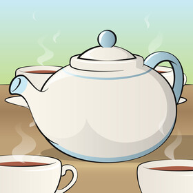 Teapot vector