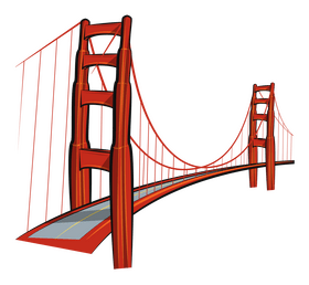 Golden gate bridge clipart