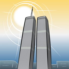 Twin towers vector