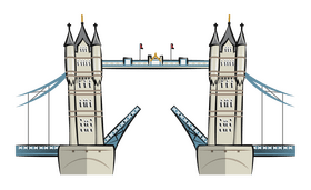 Tower bridge clipart