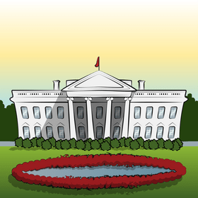 White house vector