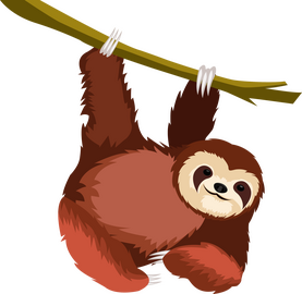 Cute sloth clipart