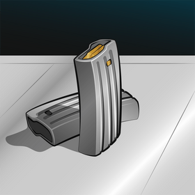 Rifle magazine vector