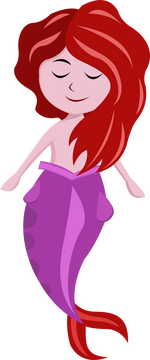 Baby mermaid clipart