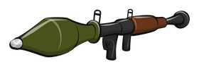 Rocket launcher clipart
