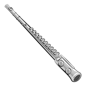 Steel flute clipart
