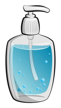 Hand sanitizer cartoon clipart