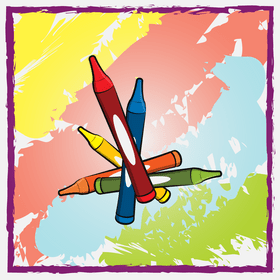 Crayons vector