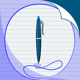 Pen vector