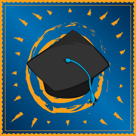 Graduation cap vector