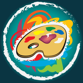 Paint palette vector