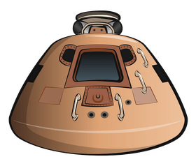 Apollo command module clipart