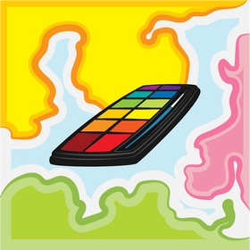 Watercolor paint vector