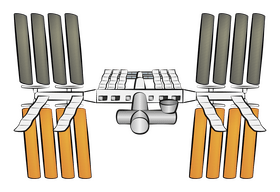 International space station clipart