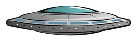 Flying saucer clipart