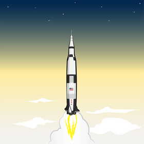 Saturn v vector