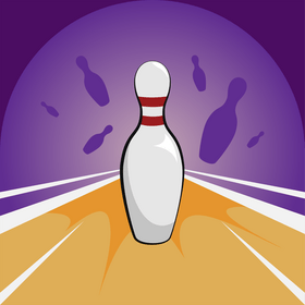 Bowling pin vector