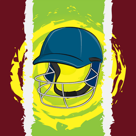 Cricket helmet vector