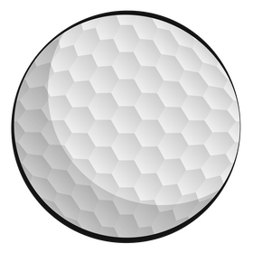 Golf ball clipart