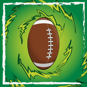 Rugby ball vector