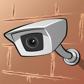 Cctv camera vector