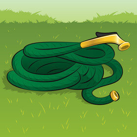 Garden hose vector