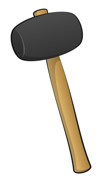 Rubber mallet clipart