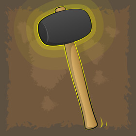 Rubber mallet vector